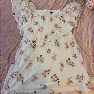 Torrid White Off-Shoulder Dress